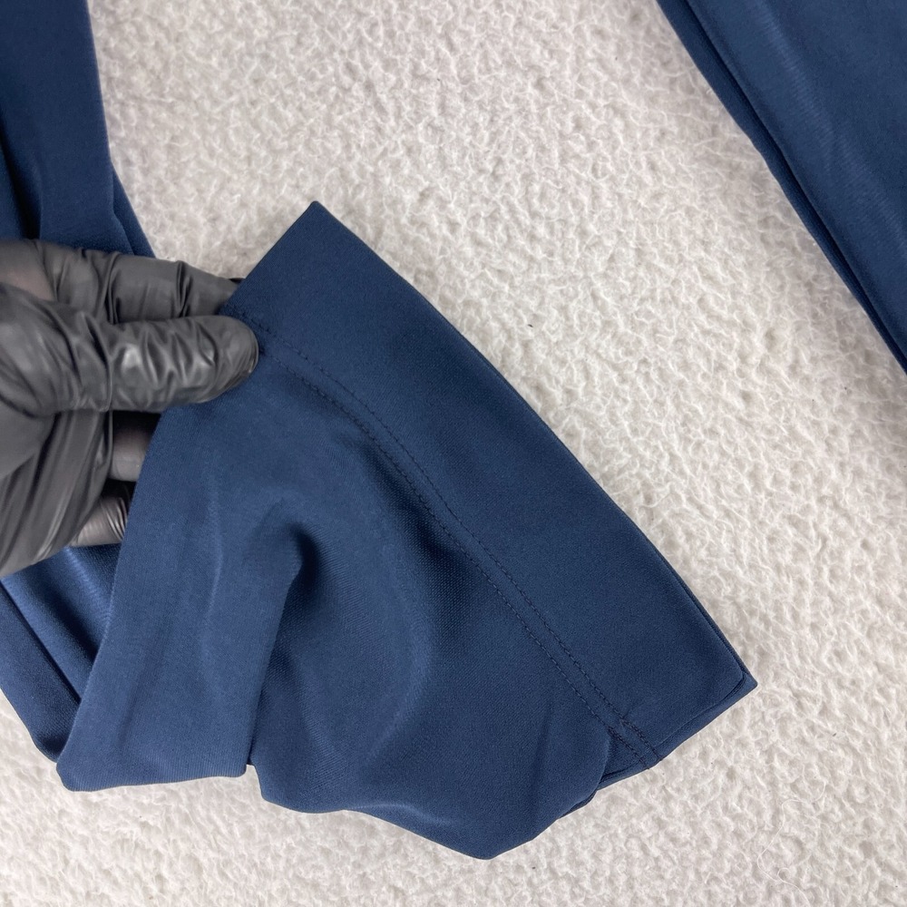Lacoste Blue Straight Leg Pants Womens Mid-Rise Made in France Zip Up Size 6 - Picture 7 of 16